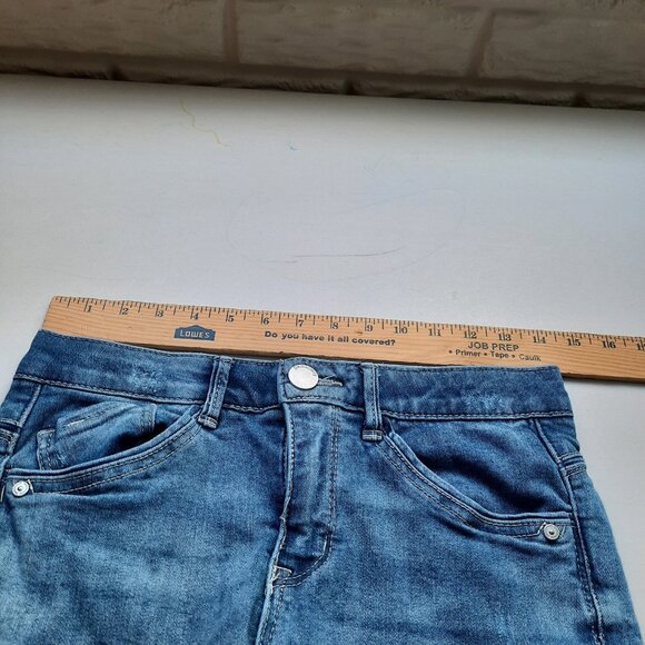 Democracy Jeans Womens 4 Ab Solution Girlfriend Mid Rise Raw Hem Slouchy Shaping - Picture 8 of 11